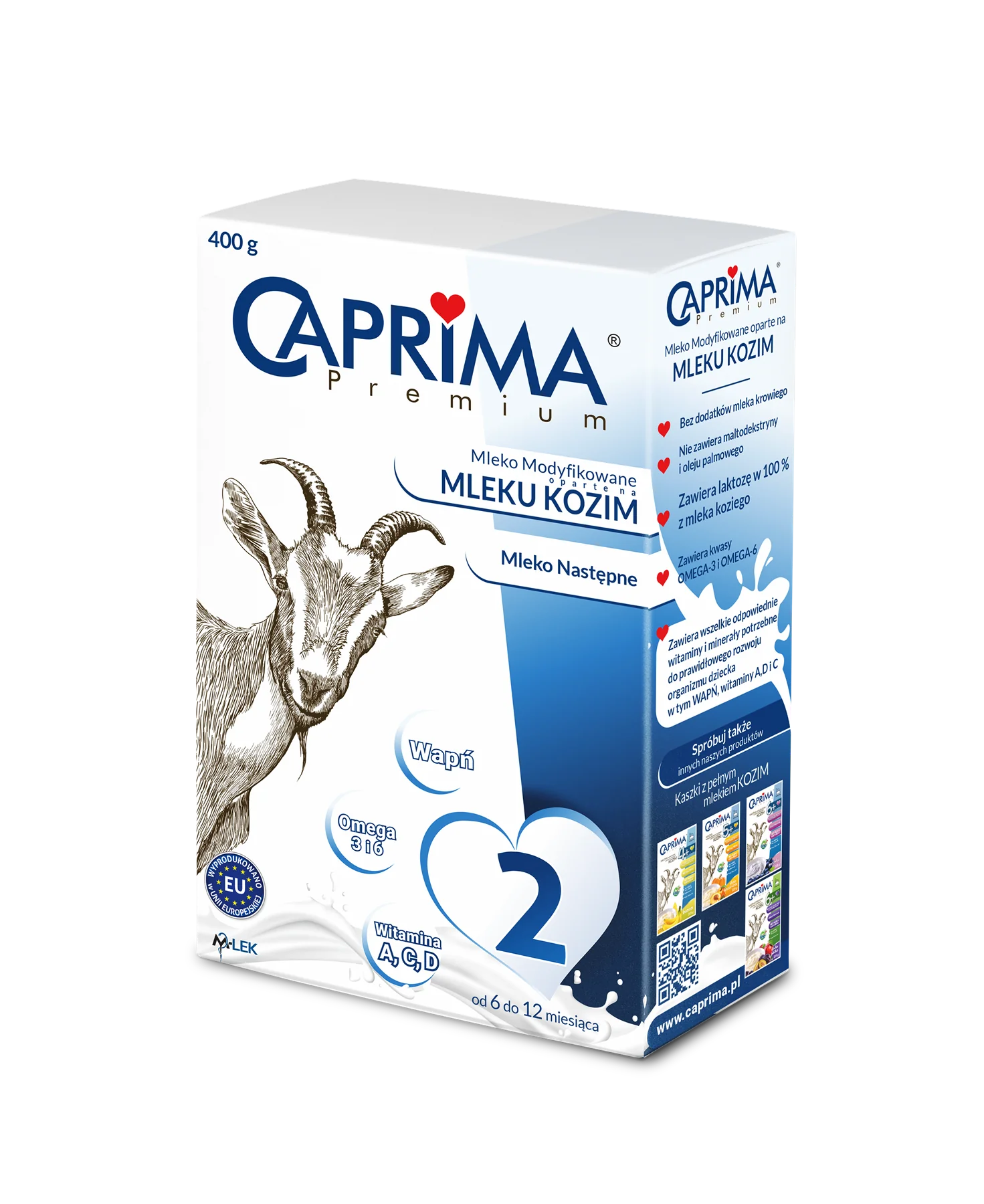 Caprima Premium 2 mleko następne 6-12 m, 400 g