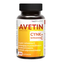 AVETIN cynk + witamina C, 30 tabletek
