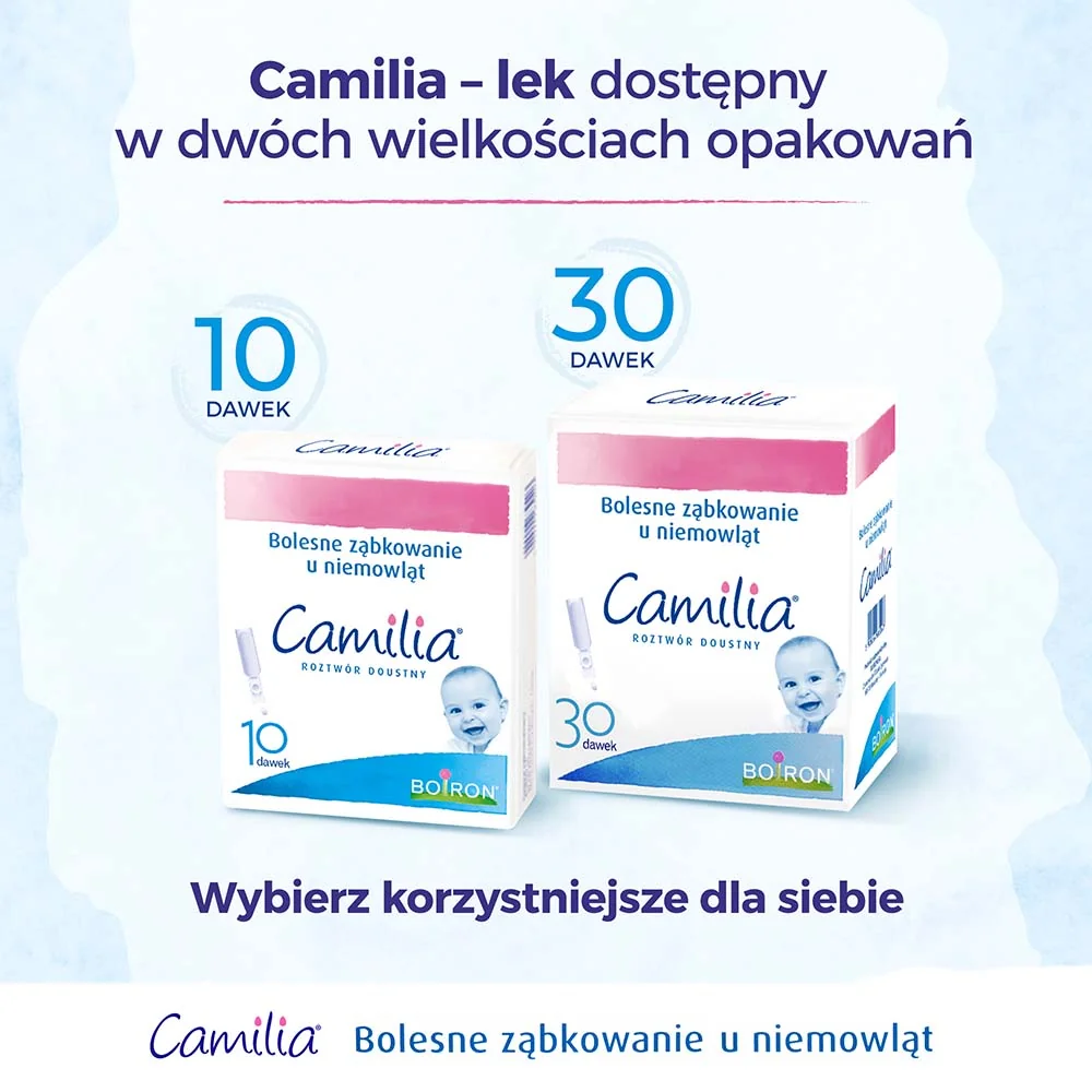 Camilia roztwór doustny na ząbkowanie, 30 pojemników jednodawkowych po 1 ml