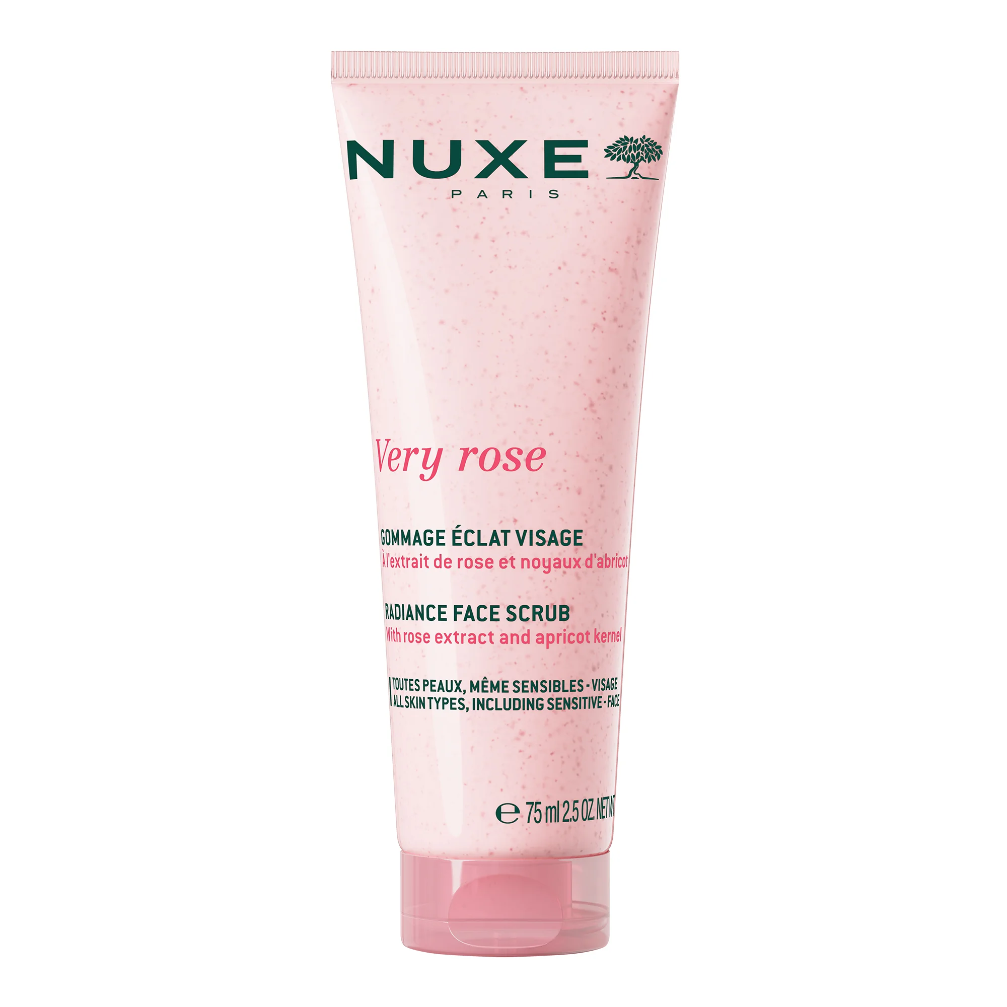 Nuxe Very Rose rozświetlający peeling do twarzy, 75 ml