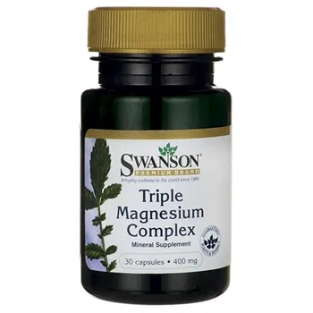 Swanson Triple Magnesium Complex, suplement diety, 30 kapsułek 