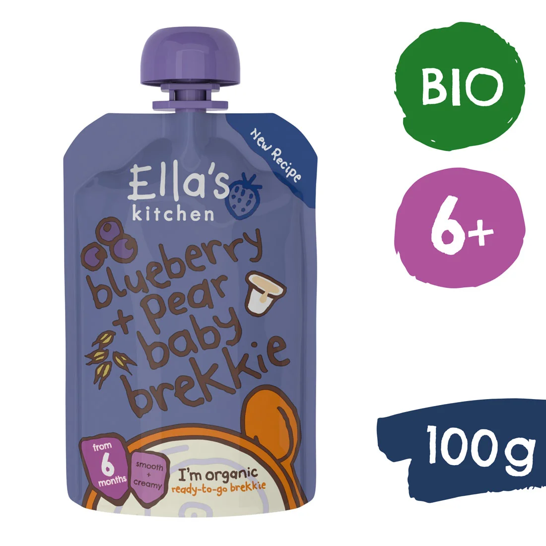 Ella's Kitchen BIO jagoda i gruszka, 100 g