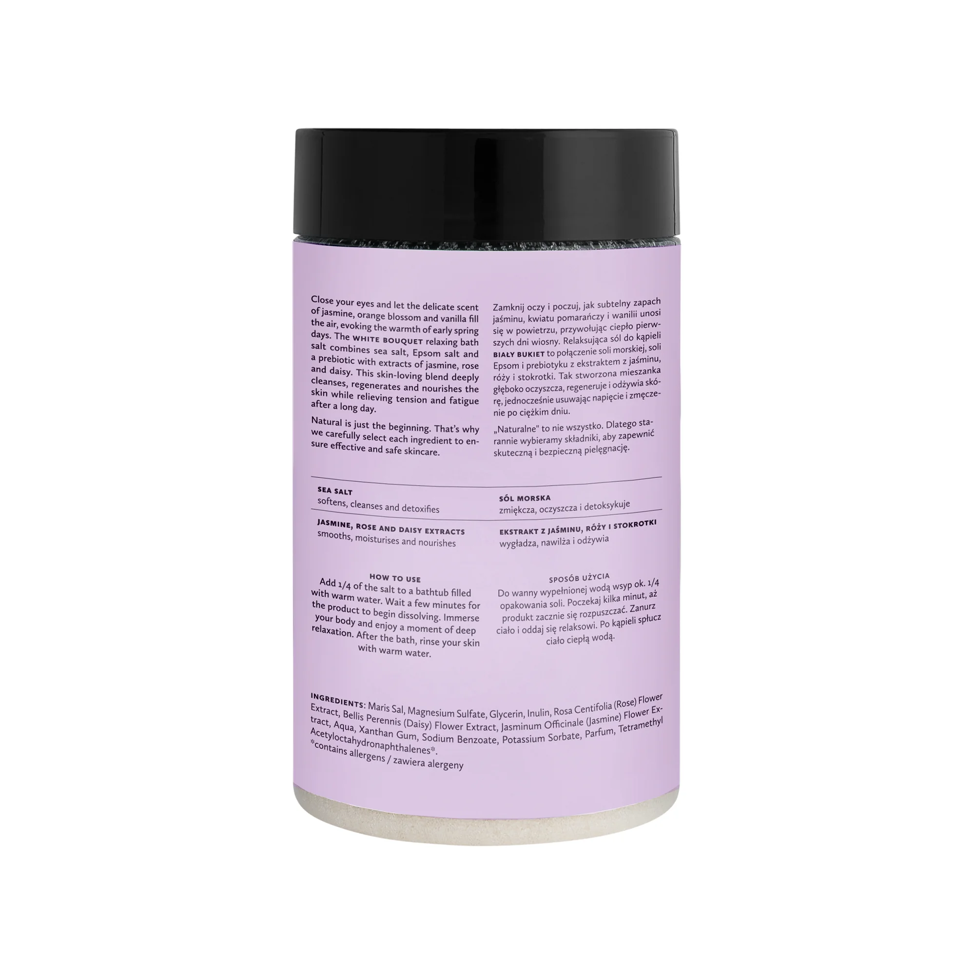 Hagi Biały Bukiet sól do kąpieli, 480 g