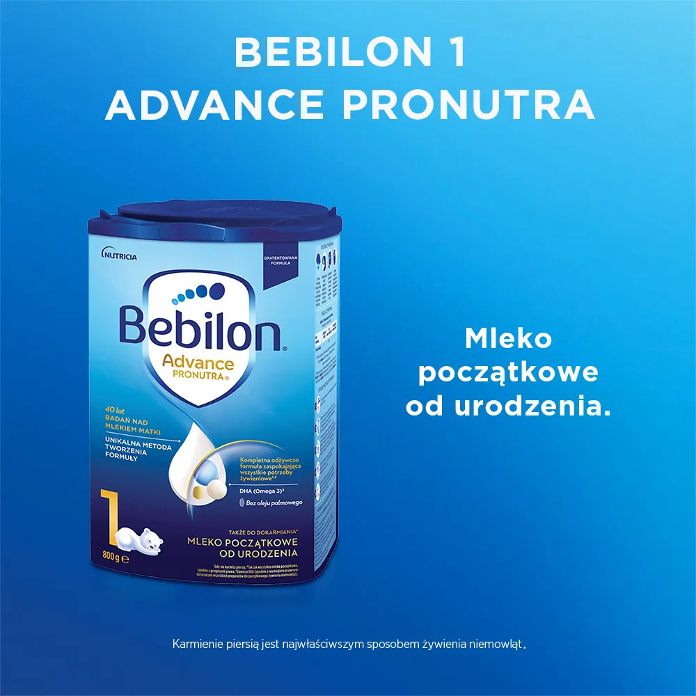 Bebilon 1 Pronutra-Advance, mleko początkowe od urodzenia, 800 g 