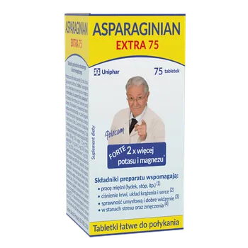 Asparaginian Extra 75, suplement diety, 75 tabletek 