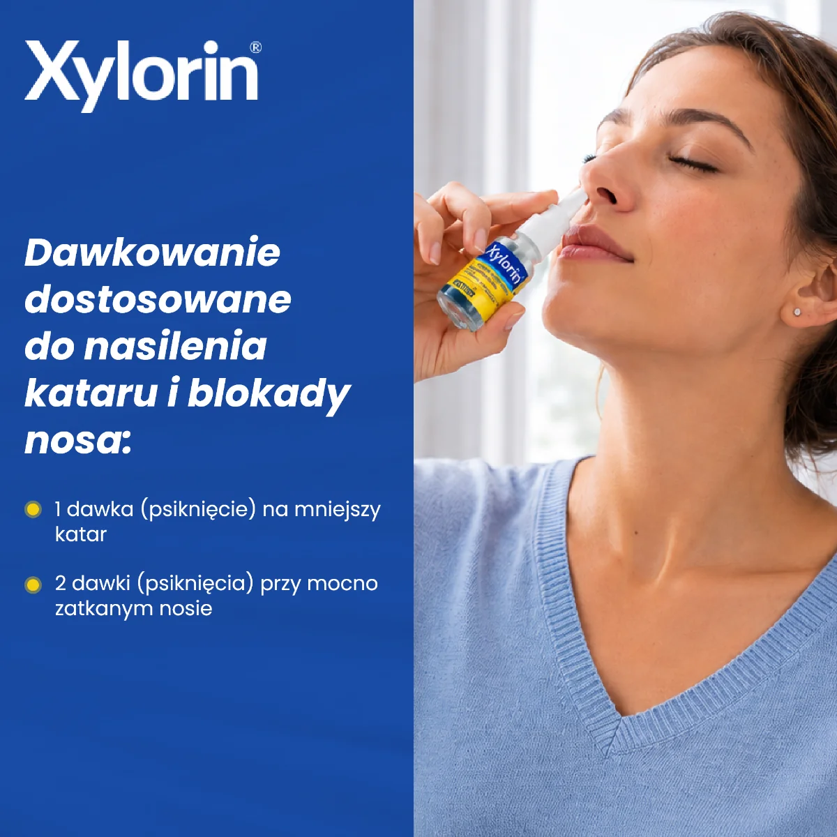 Xylorin 550 μg/ml, aerozol do nosa, 18 ml