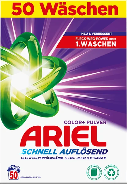 Ariel Color Protection Fast Dissolving proszek do prania 3kg, 50 prań