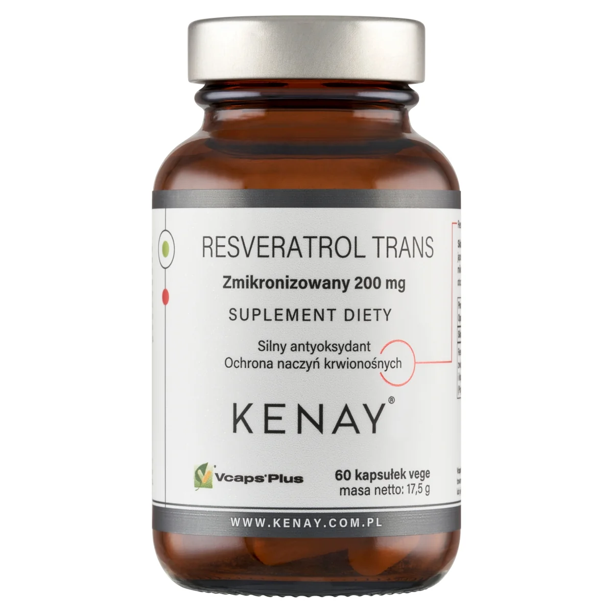 KenayAG Resveratrol Trans 200 mg 60 kapsułek