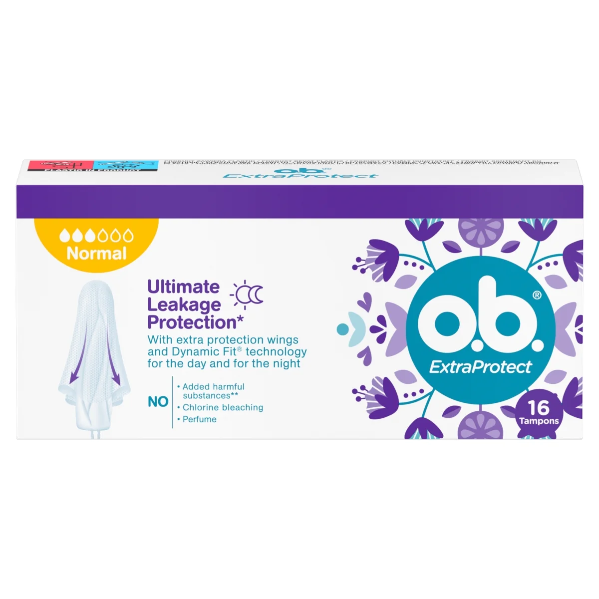 o.b. Extra Protect Normal tampony, 16 szt.
