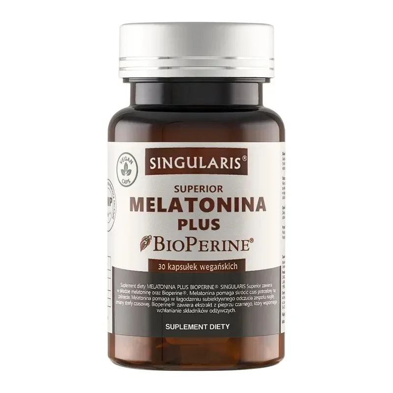 Singularis Superior Melatonina Plus BioPerine, 30 kapsułek