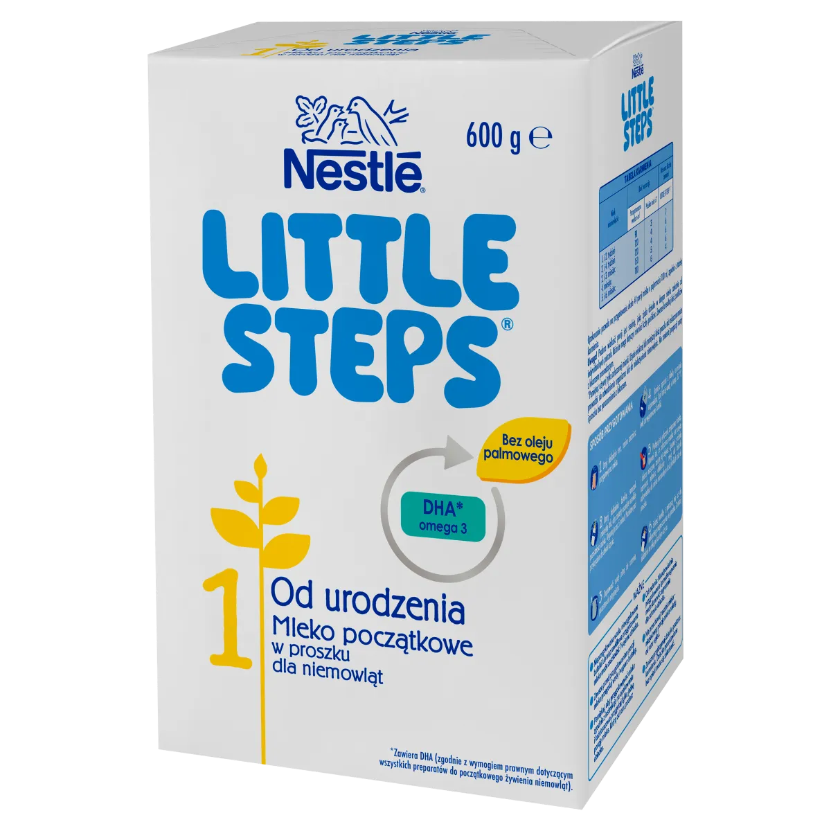 Nestle Little Steps 1, mleko w proszku początkowe dla niemowląt od urodzenia, 600 g 