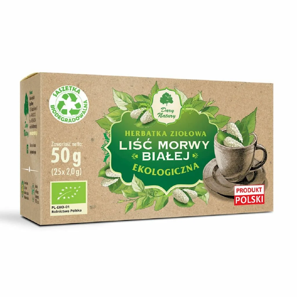 Dary Natury Liść Morwy Białej herbatka ekologiczna, 25 x 2 g