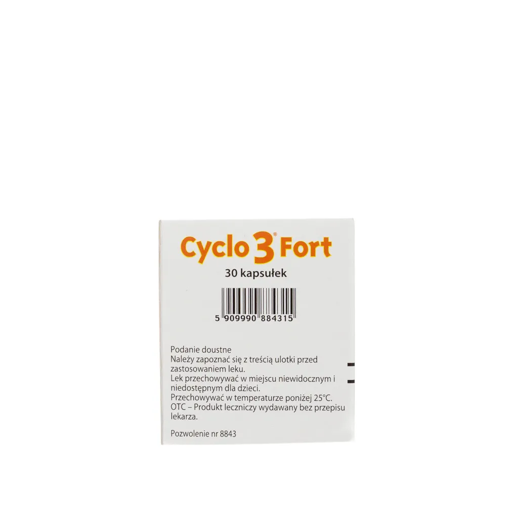 Cyclo 3 Fort 150 mg + 150 mg + 100 mg, 30 kapsułek 