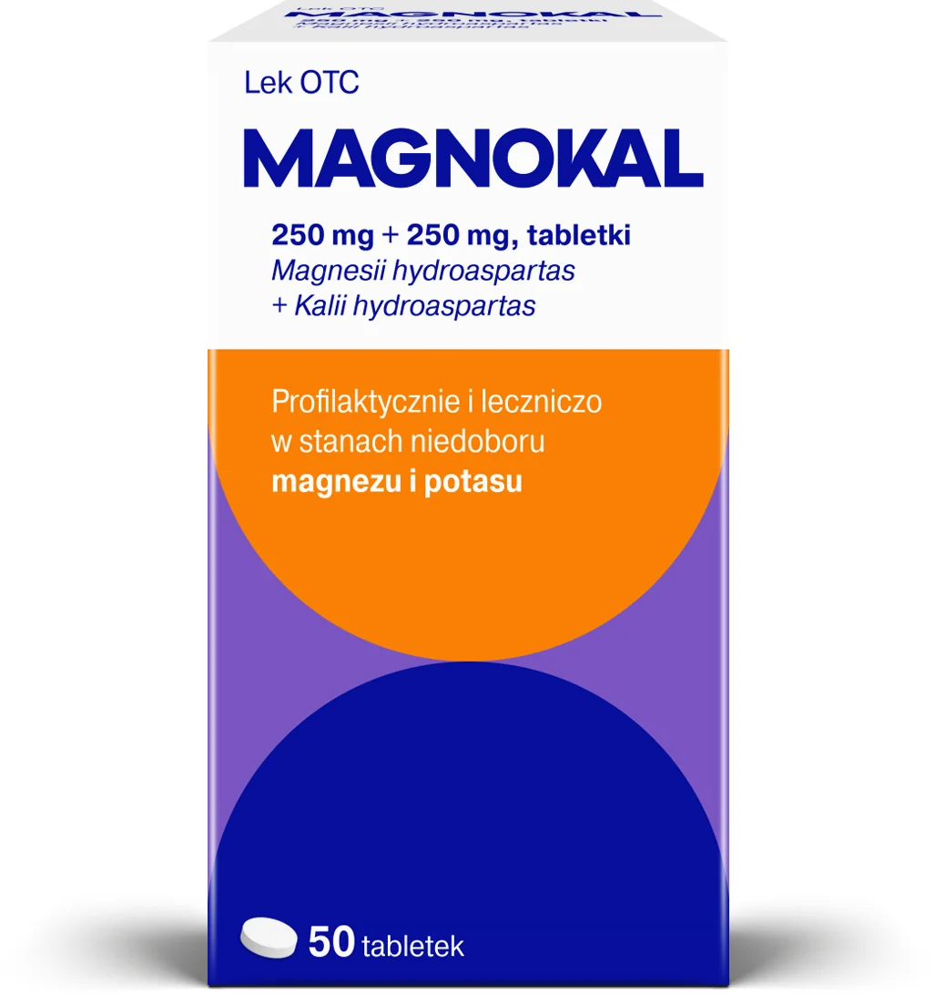 Magnokal 250 mg + 250 mg, 50 tabletek