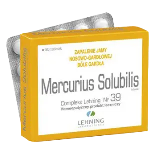 Lehning Mercurius solubilis Complexe Nr 39, 80 tabletek