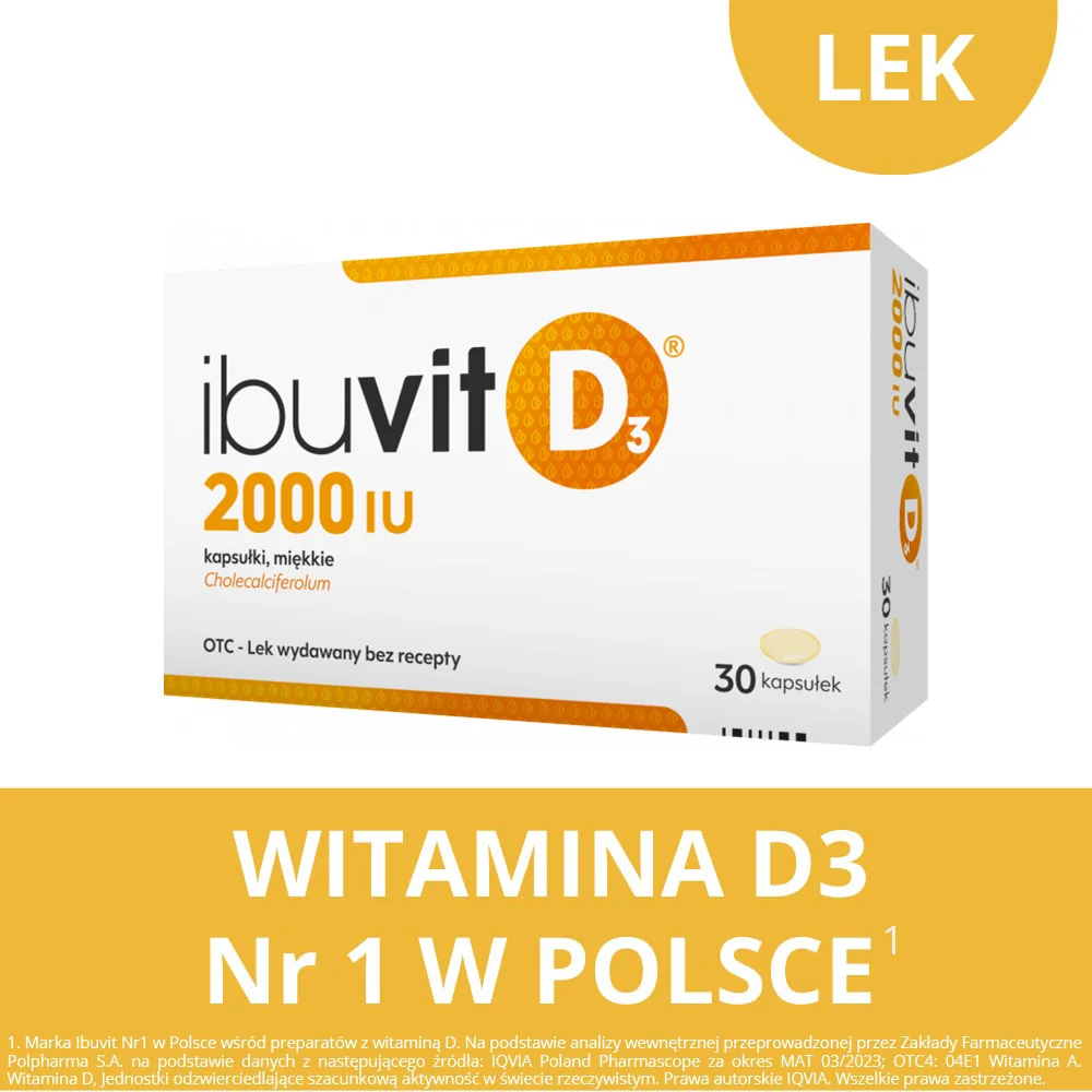 Ibuvit D3 2000 IU 30 kapsułek
