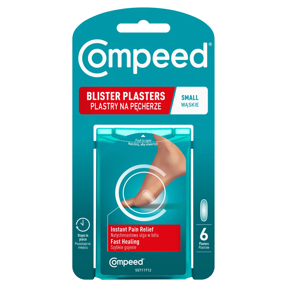 Compeed plastry na pęcherze wąskie, 6 sztuk