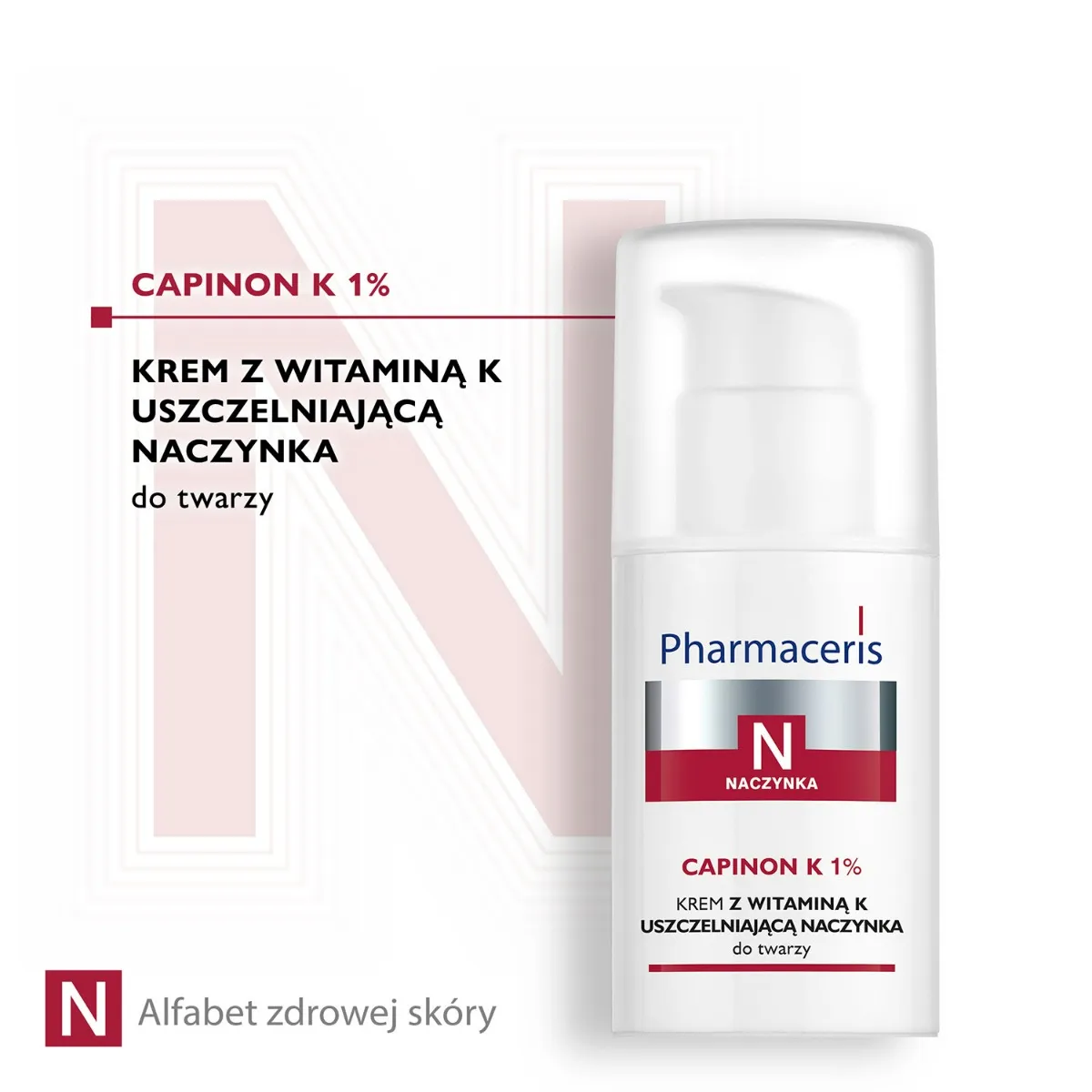 Pharmaceris N, naczynka, krem z witaminą K uszczelniającą naczynka, Capinon K 1% , 30 ml 