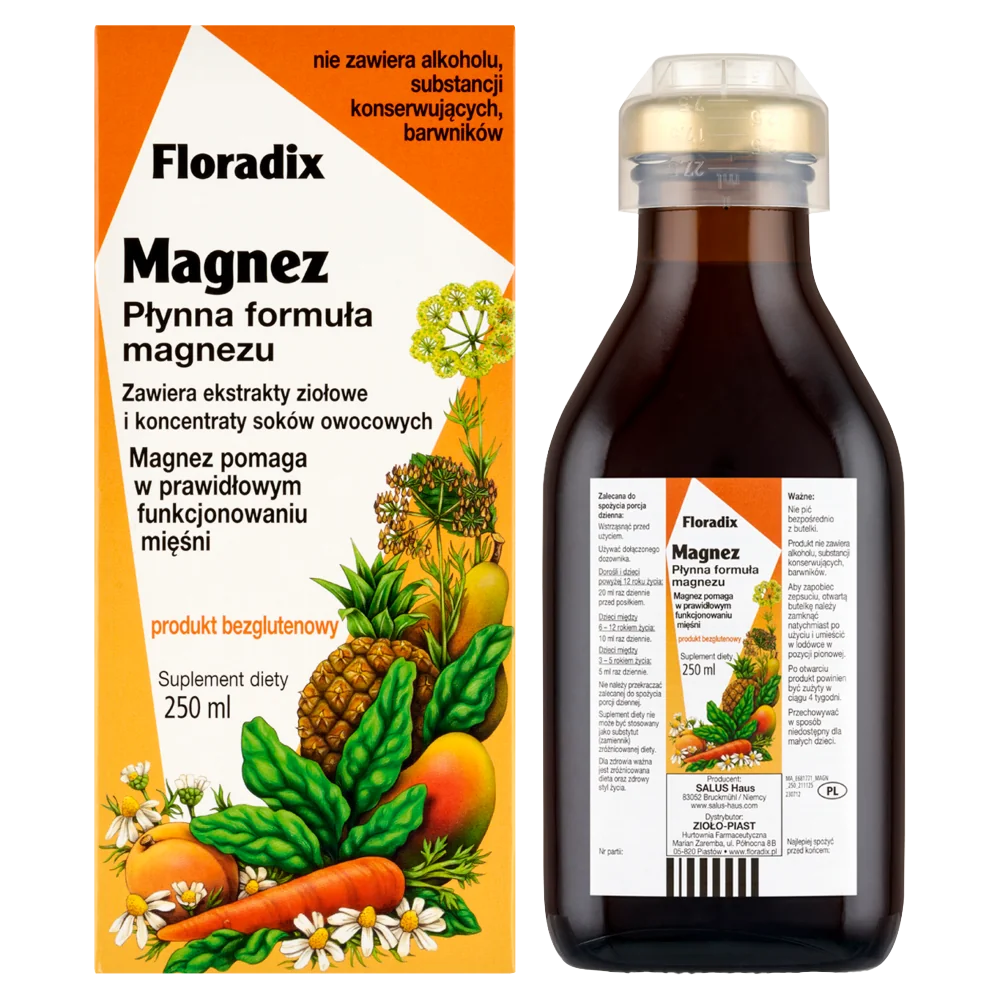 Floradix Magnez suplement diety, 250 ml