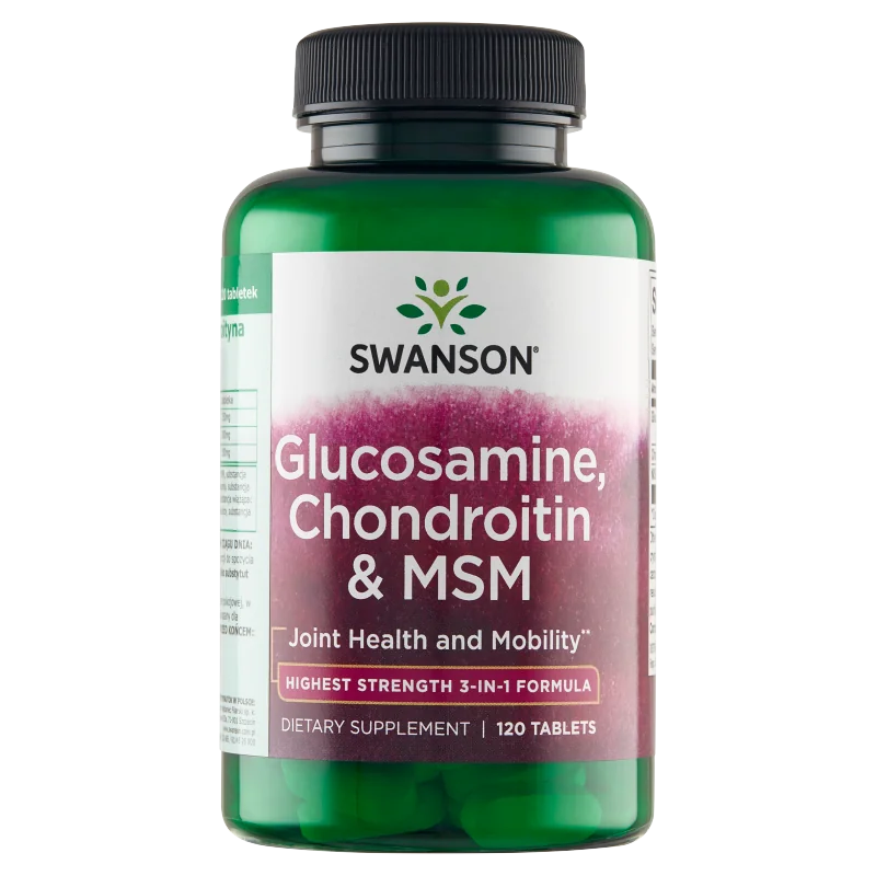 Swanson Glukozamina Chondroityna & MSM 120 tabletek