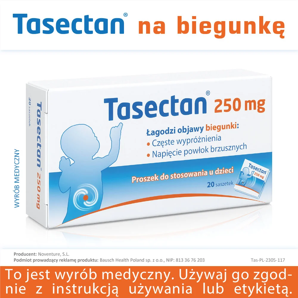 Tasectan 250 mg 20 saszetek