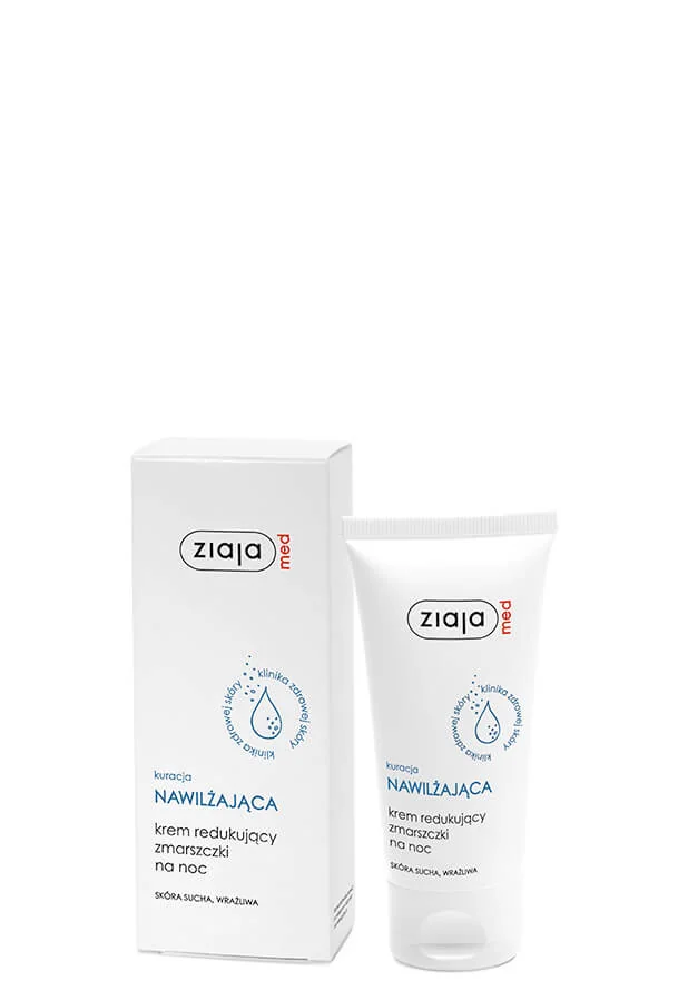 Ziaja Med Kuracja Nawilżająca krem redukujący zmarszczki na noc, 50 ml