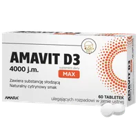 Amavit D3, 4000 j.m, suplement diety, 60 tabletek ODT
