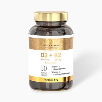 Noble Health D3 + K2, suplement diety, 30 kapsułek 
