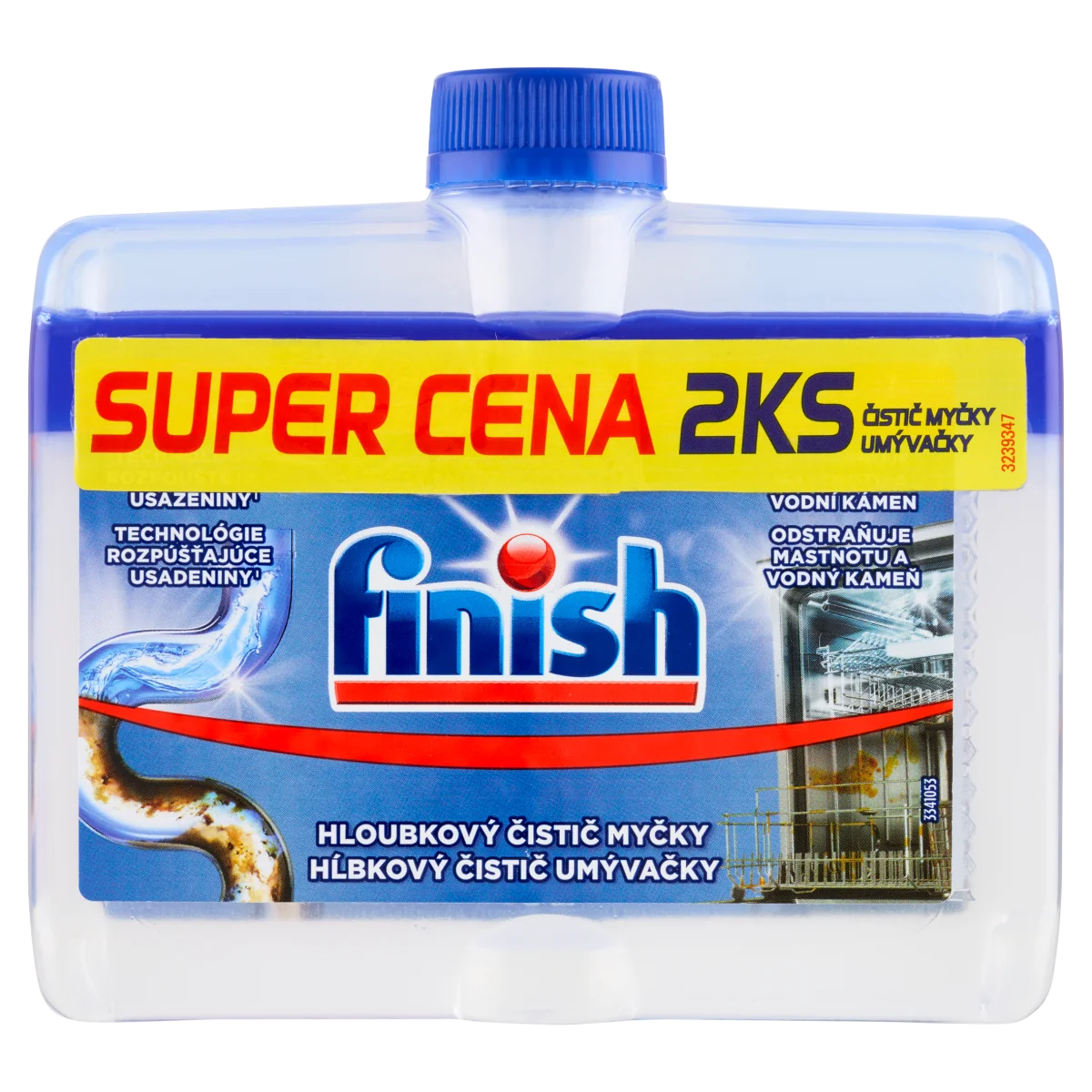 Finish płyn do czyszczenia zmywarki, 2 x 250 ml