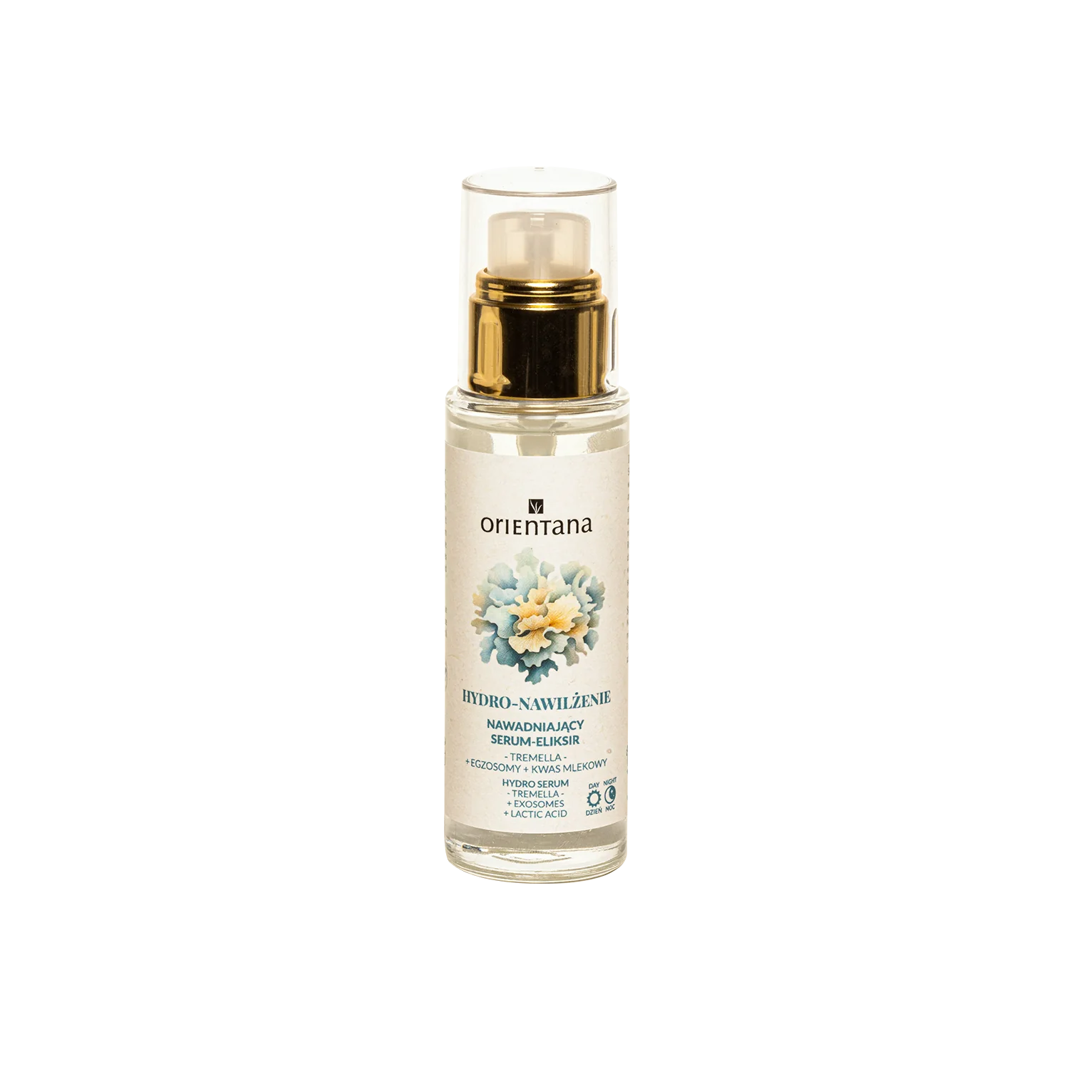 Orientana HYDRO-NAWILŻENIE Tremella Egzosomy Kwas Mlekowy nawadniający serum-eliksir, 30 ml