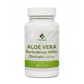 Aloe Vera Barbadensis Miller, ekstrakt, 500 mg, 60 kapsułek 