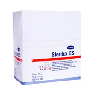 Sterilux ES, kompresy jałowe z gazy, 10 cm x 10 cm, 25 x 2 szt.