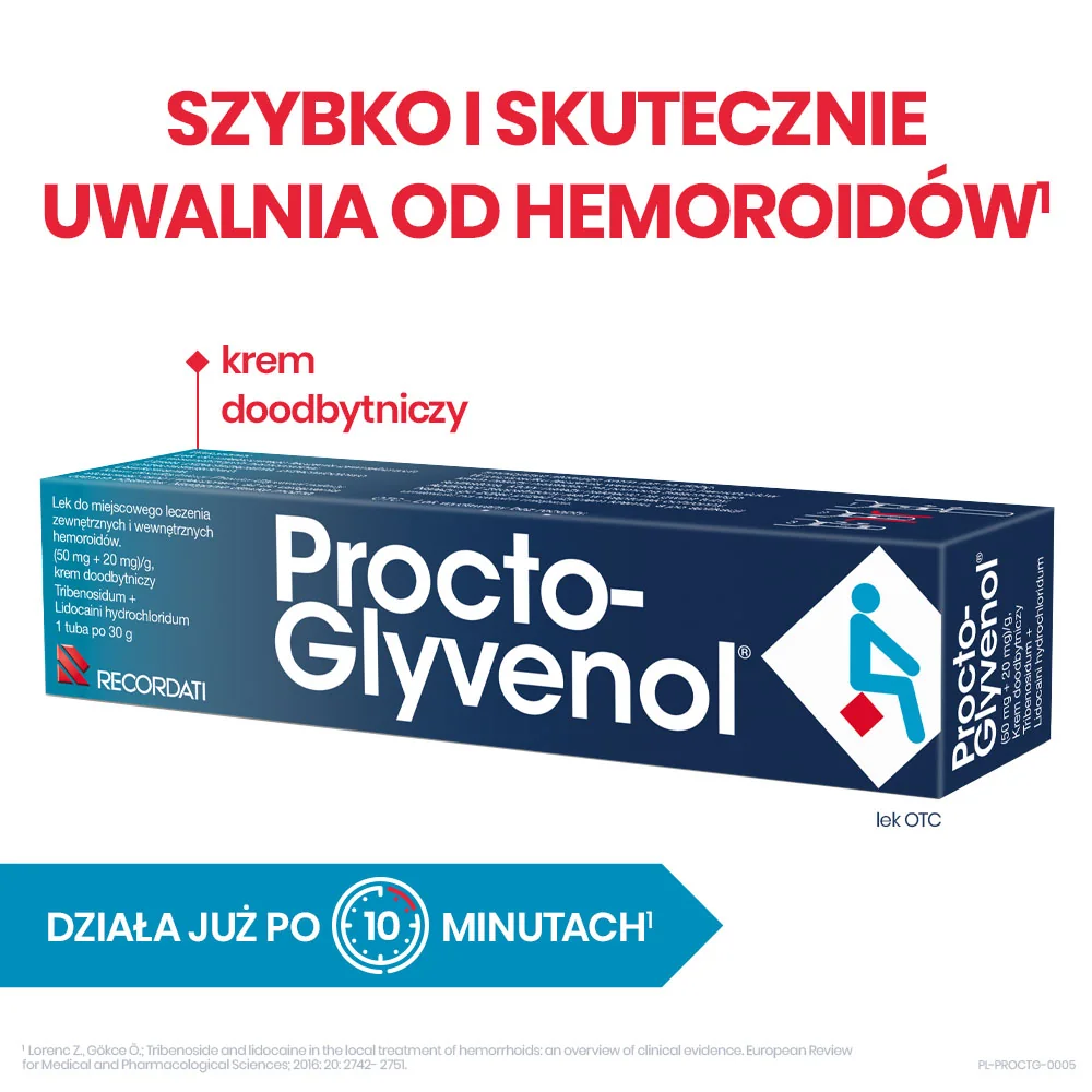 Procto-Glyvenol 50 mg + 20 mg/g, krem doodbytniczy, 30 g