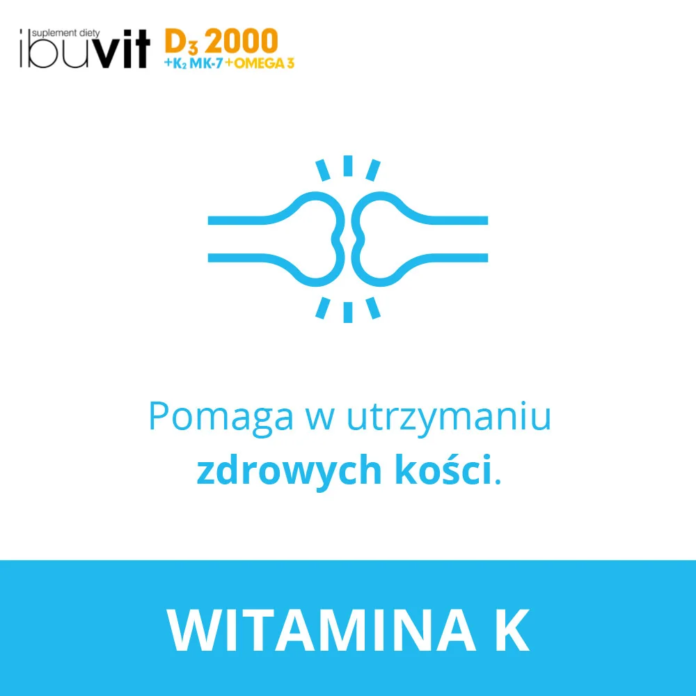 Ibuvit D3 2000 + K2 MK-7 Omega 3 30 kapsułek