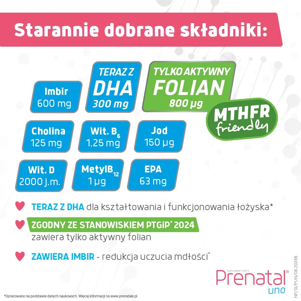 Prenatal ® Uno DHA 30 + 30 kapsułek