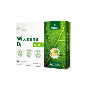 Biovitum Liquid Witamina D3, suplement diety, 60 kapsułek 