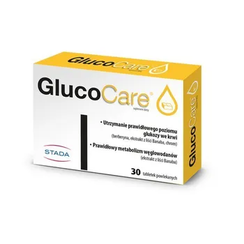 Glucocare, suplement diety, 30 tabletek 
