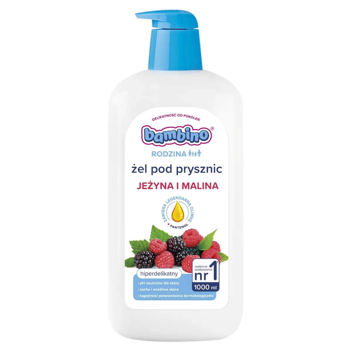 Bambino Rodzina żel pod prysznic Jeżyna i Malina, 1000 ml