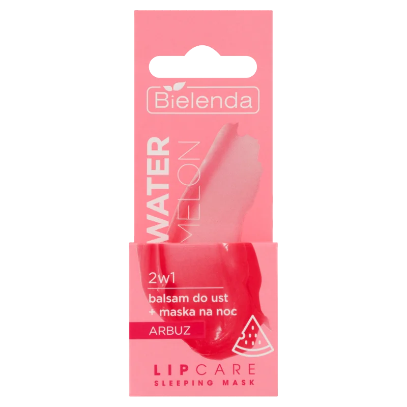 Bielenda Lip Care Sleeping Mask balsam do ust + maska na noc 2w1 Arbuz, 10 g