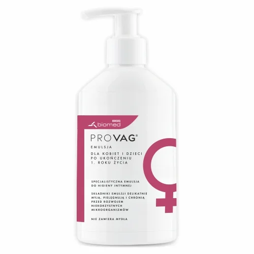 Provag specjalistyczna emulsja do higieny intymnej, dla kobiet i dzieci po 1 roku, 500 ml