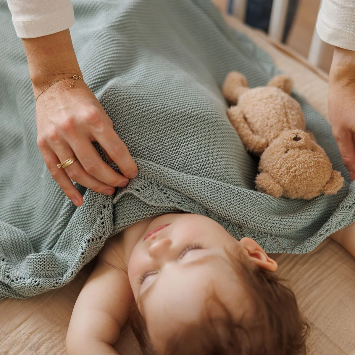 Babyono kocyk bambusowy szałwiowy, 1 sztuka