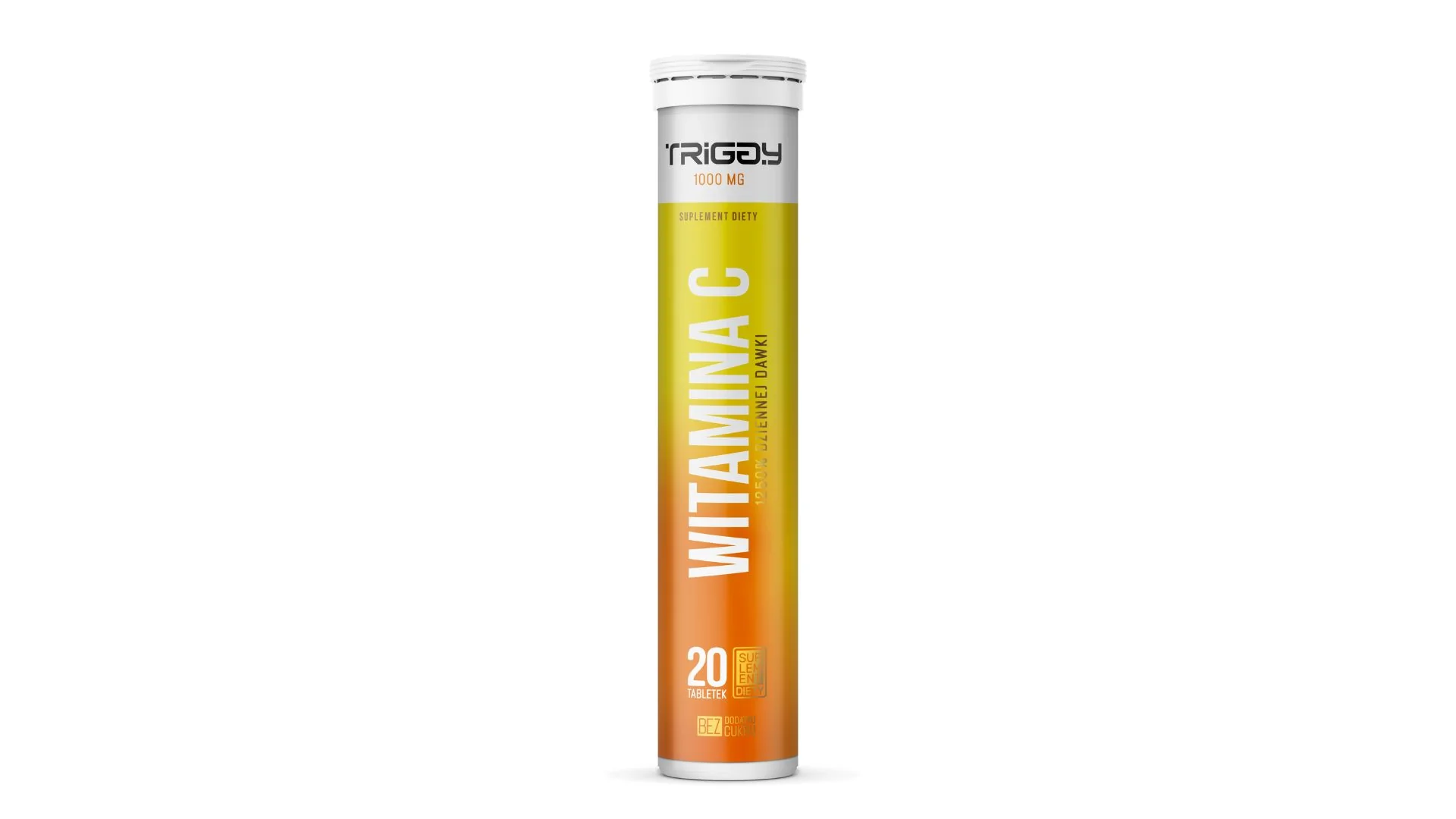 TRIGGY Witamina C 1000mg smak pomarańcza, 20 tabletek musujących