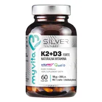 MyVita Silver, Witamina K2 + D3 Forte, suplement, diety, 60 kapsułek
