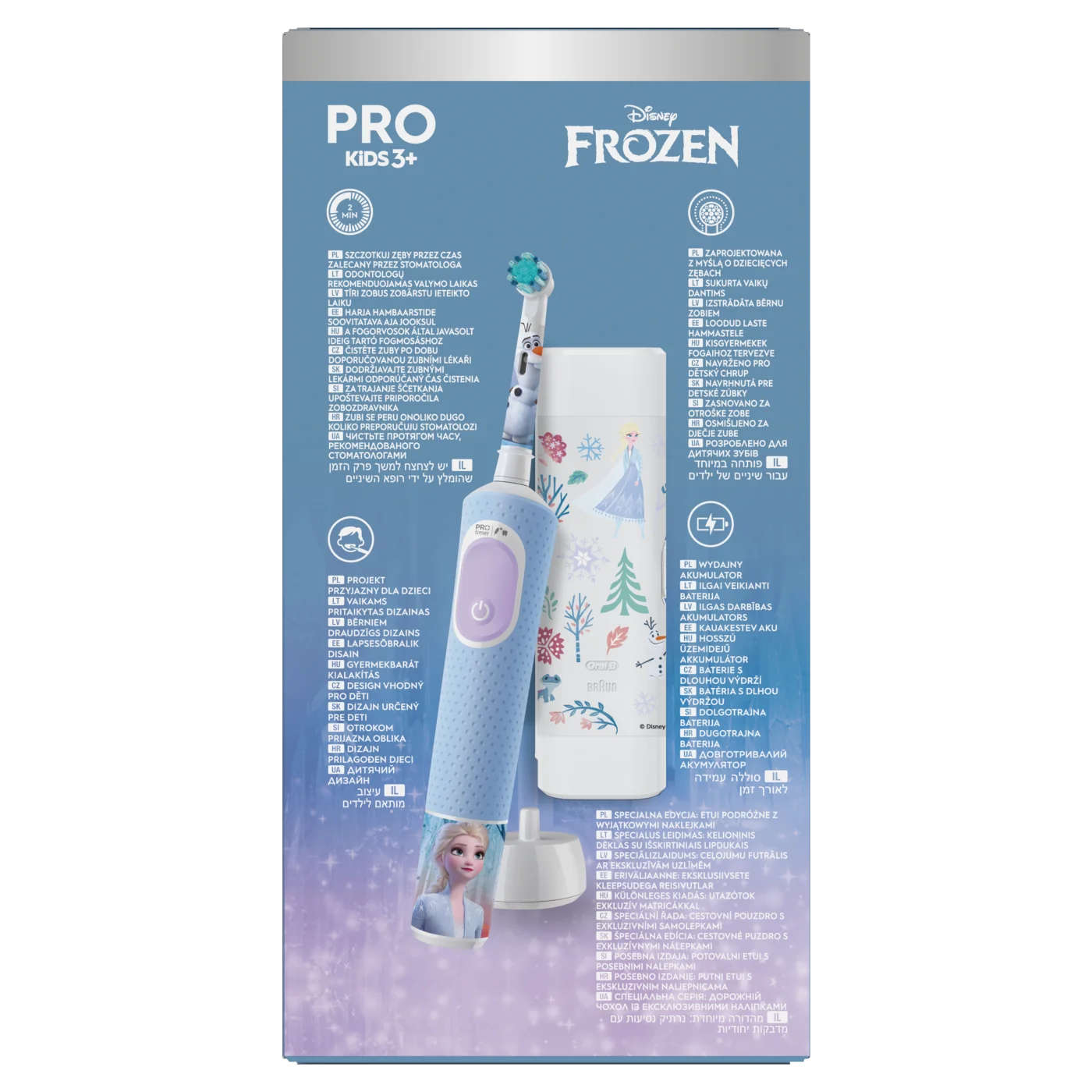 Oral-B Pro Kids 3+ Frozen szczoteczka elektryczna, 1 sztuka