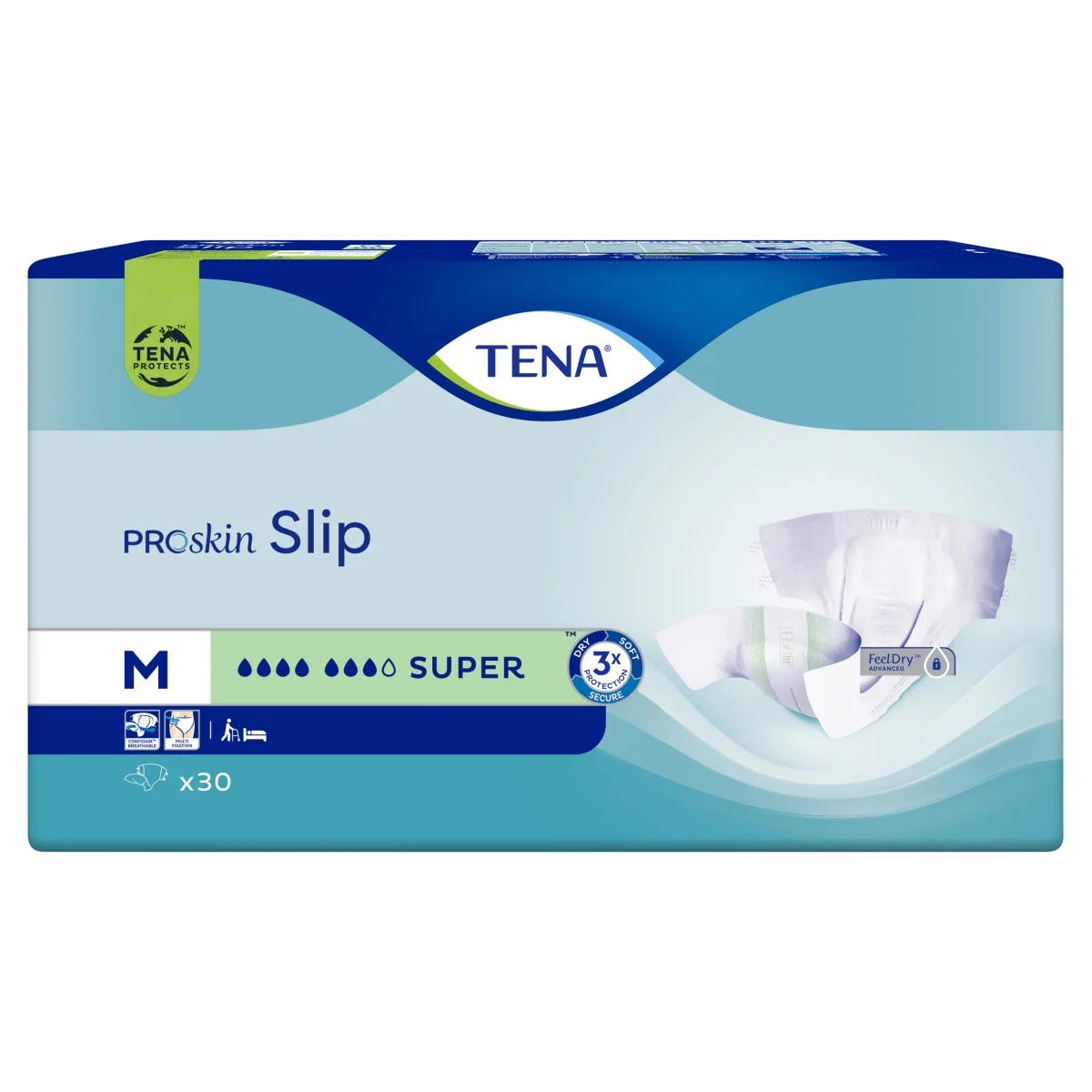 TENA ProSkin Slip pieluchomajtki Super M, 30 sztuk