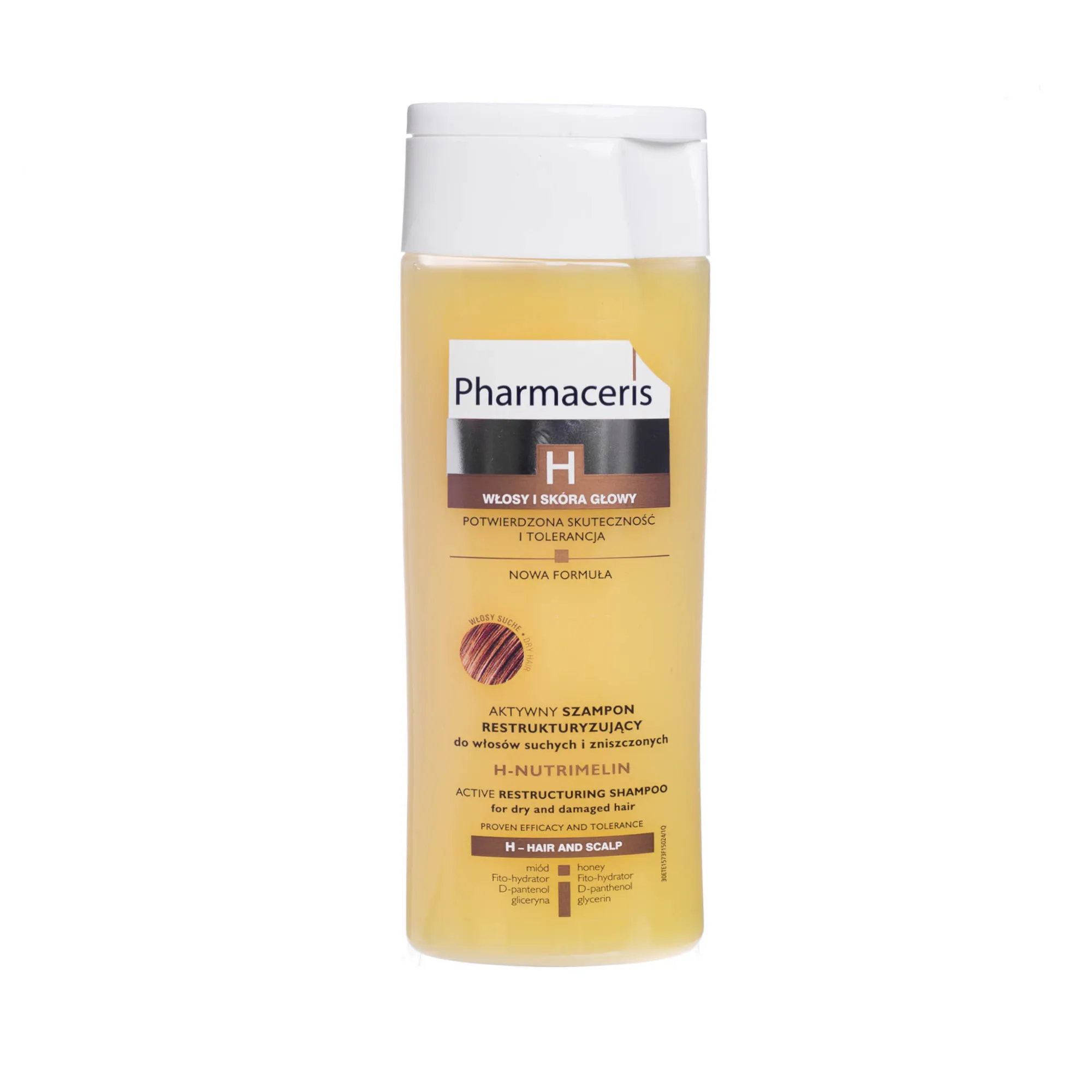 Pharmaceris H H-Nutrimelin aktywny szampon restrukturyzujący do włosów suchych i zniszczonych, 250 ml 