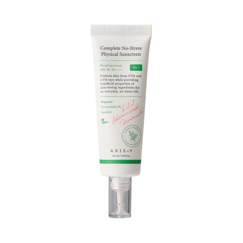 Axis-y Complete No-Stress Physical Sunscreen SPF50+ krem do twarzy z filtrem, 50 ml