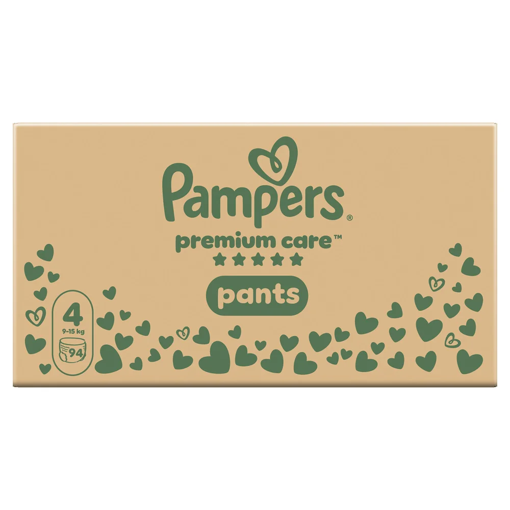 Pampers Premium Care Pants 4 pieluchomajtki, rozmiar 4, 9-15 kg, 94 sztuki