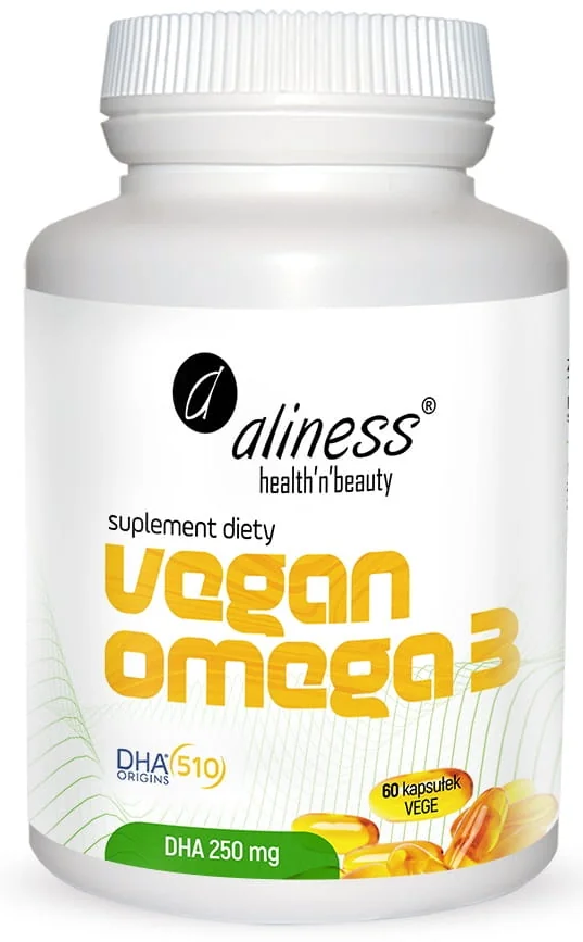 Aliness® Vegan Omega-3 250 mg 60 kapsułek vege