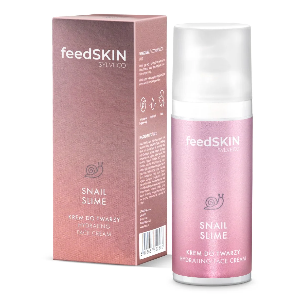 FeedSKIN Snail krem do twarzy ze śluzem ślimaka, 50 ml